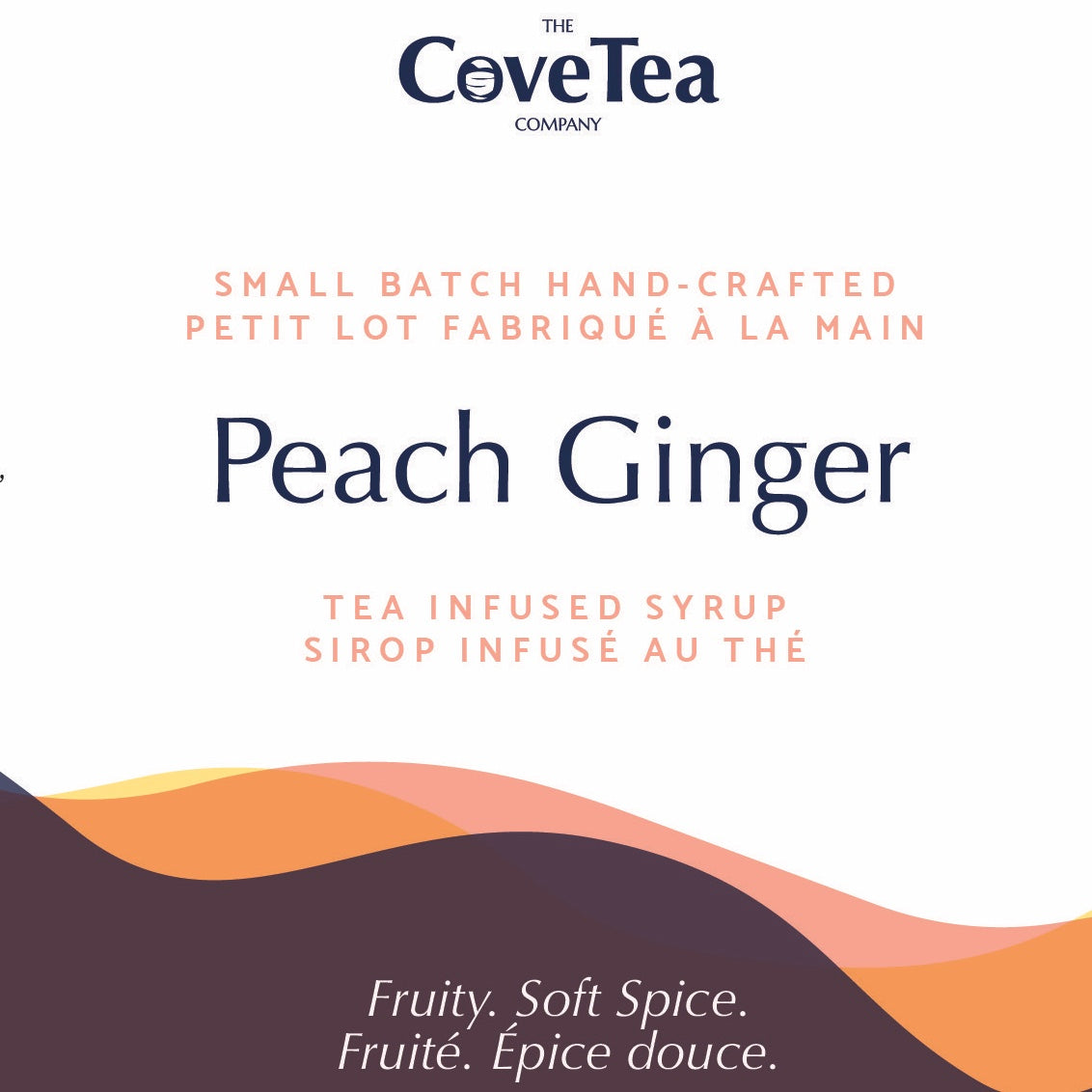 Peach Ginger Tea Infused Artisan Syrup