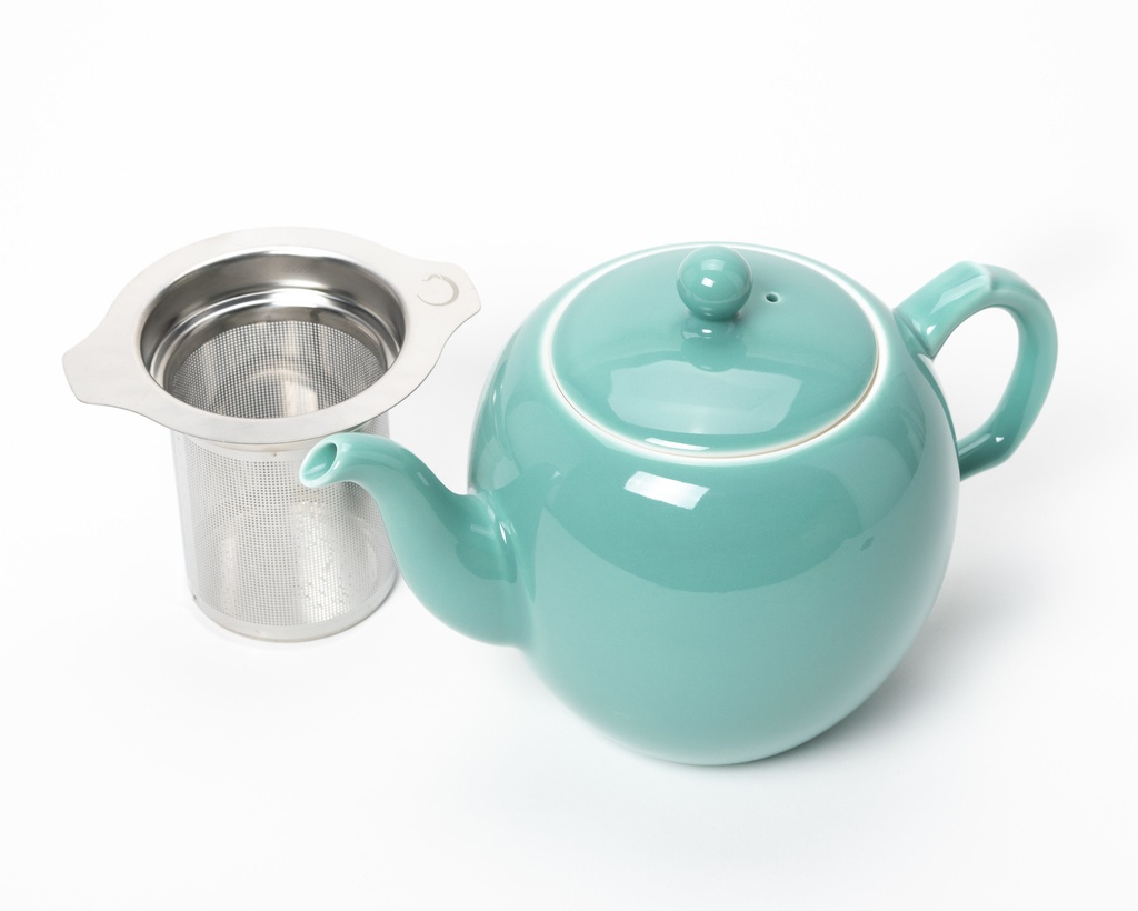 Porcelain Teapot — Antique Blue