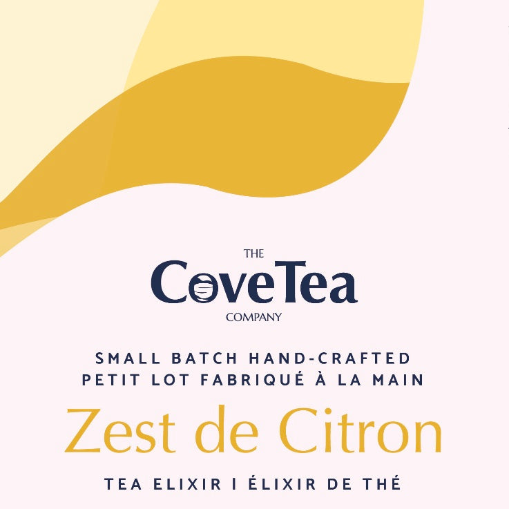 Zest de Citron Tea Elixir Label for the Cove Tea Company — Edmonton, Alberta, Canada