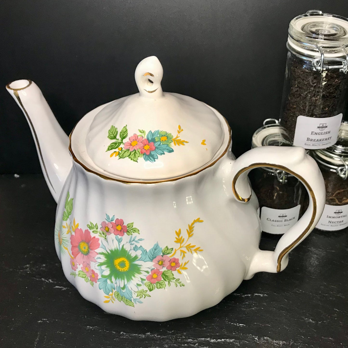 Vintage Sadler Windsor Floral Teapot