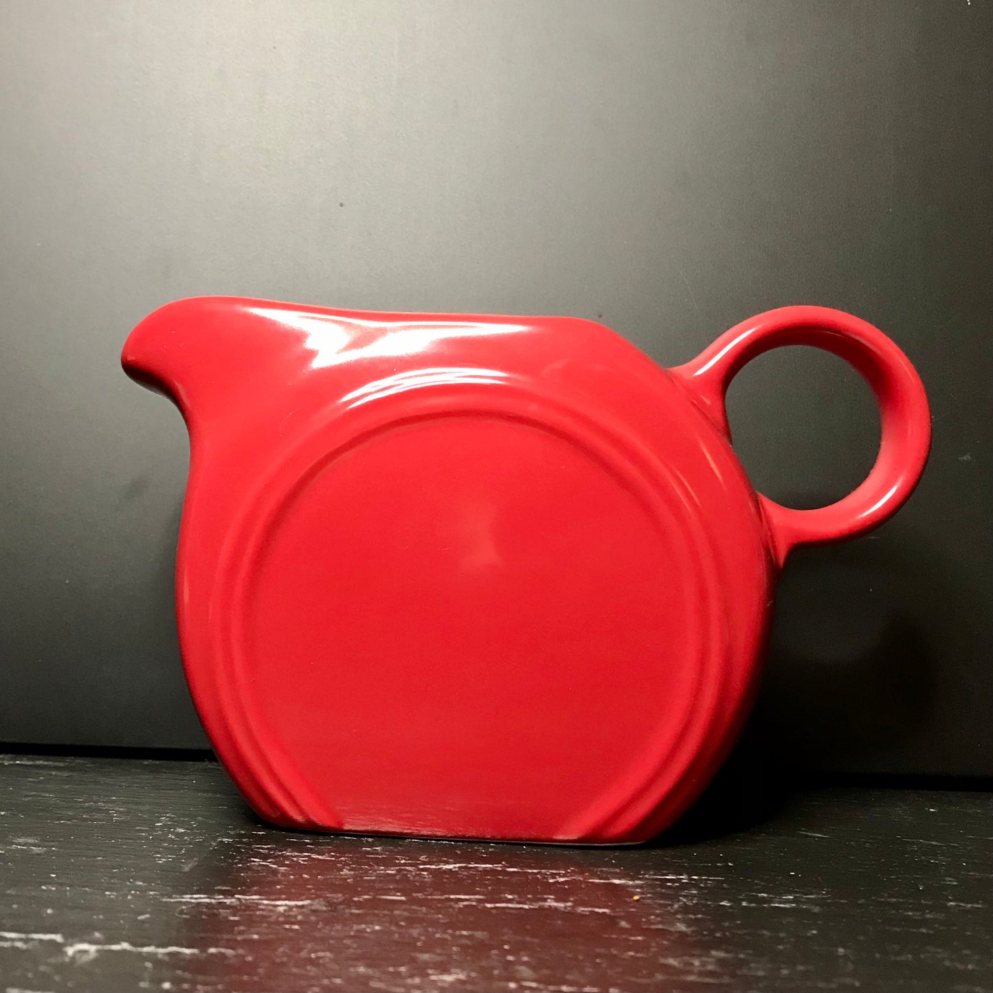 Red Creamer & Sugar Bowl