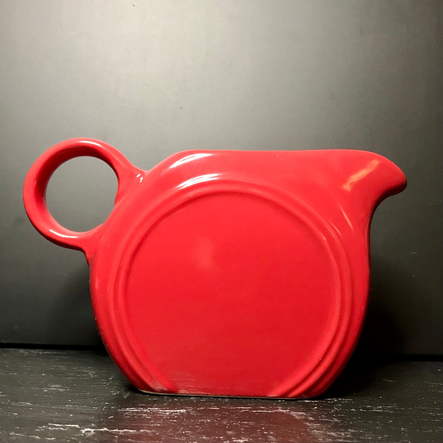 Red Creamer & Sugar Bowl