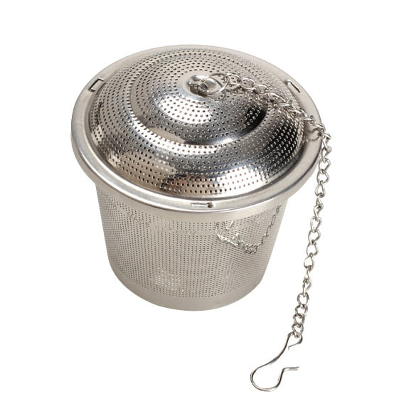 Stainless Steel Mesh Loose Leaf Tea + Spice Infuser with Lid