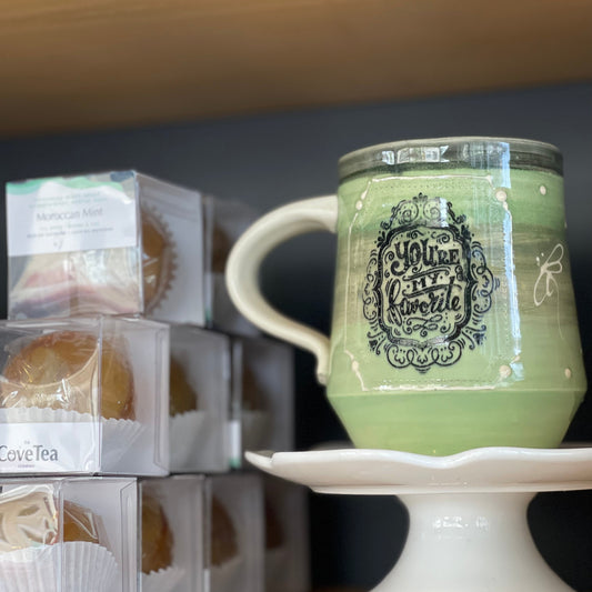 Double Sayings Pottery Mug