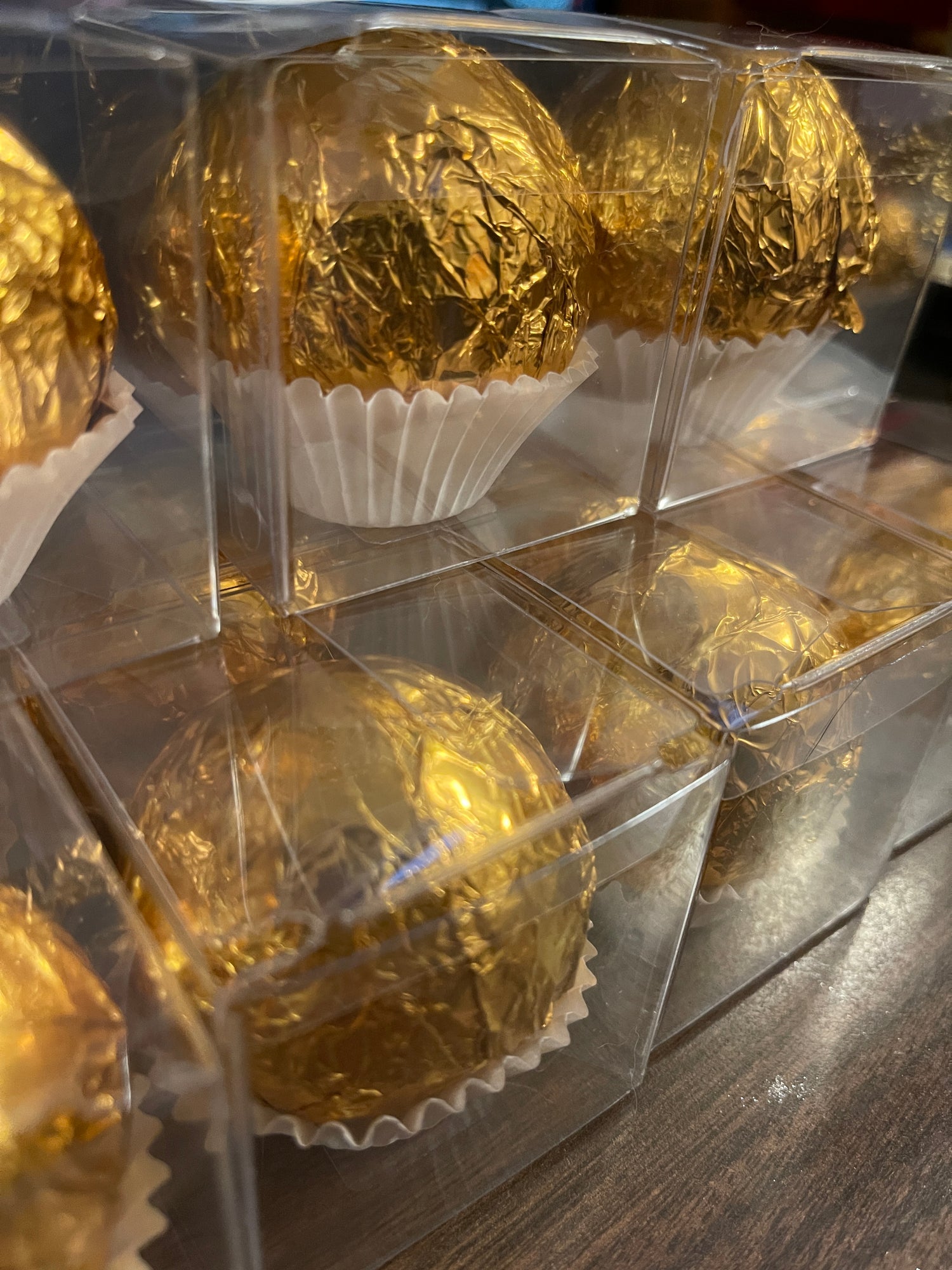 Partially packaged Golden Snitch tea bombs awaiting their labelling | The Cove Tea Co