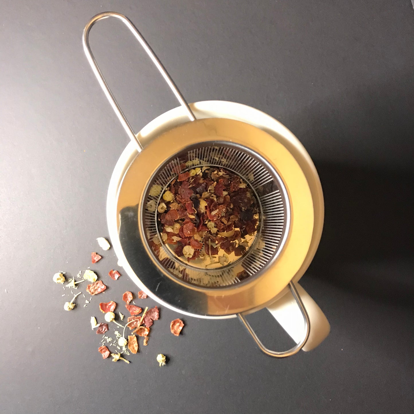 Stainless Steel Infuser with folding handles