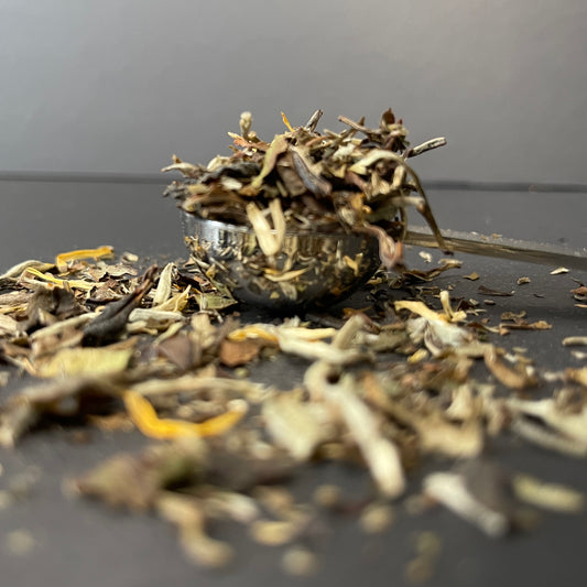 Peachy Afternoon | Loose Leaf White Tea Blend with Summer Peach | The Cove Tea Company | Edmonton AB Canada
